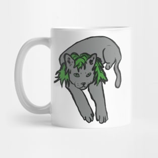 Cat with Green Hair Mug